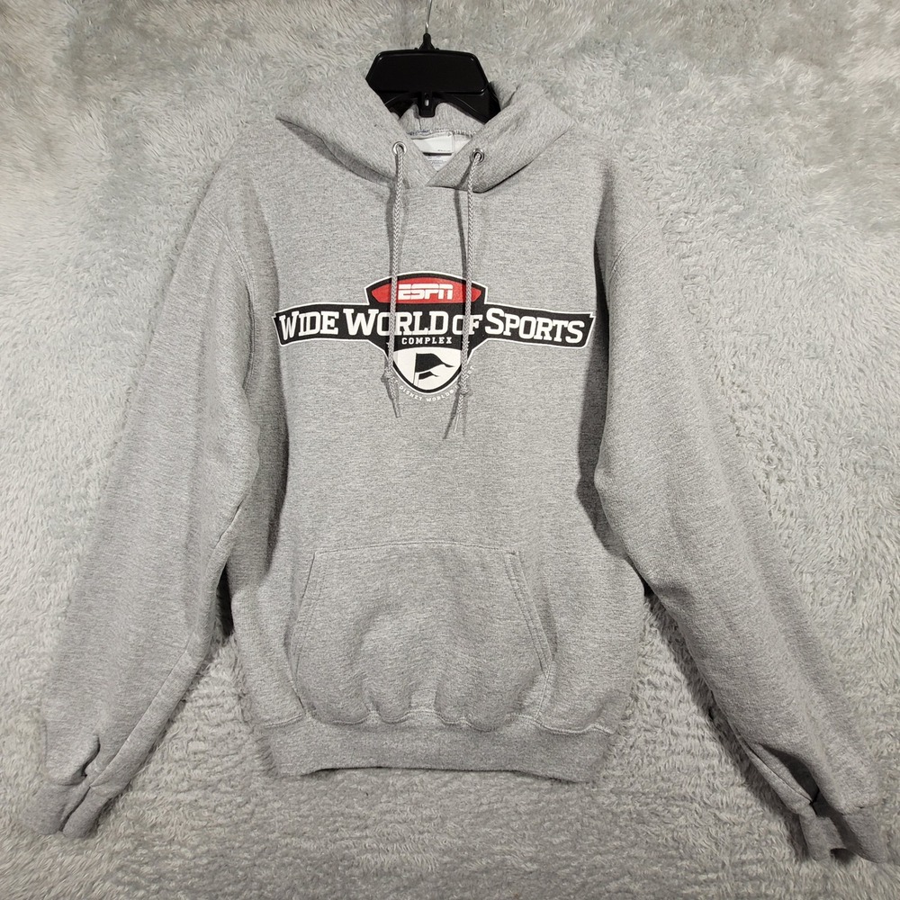 Champion Hoodie Mens Small Gray ESPN Wide World of‎ Sports Disney Parks Pullover